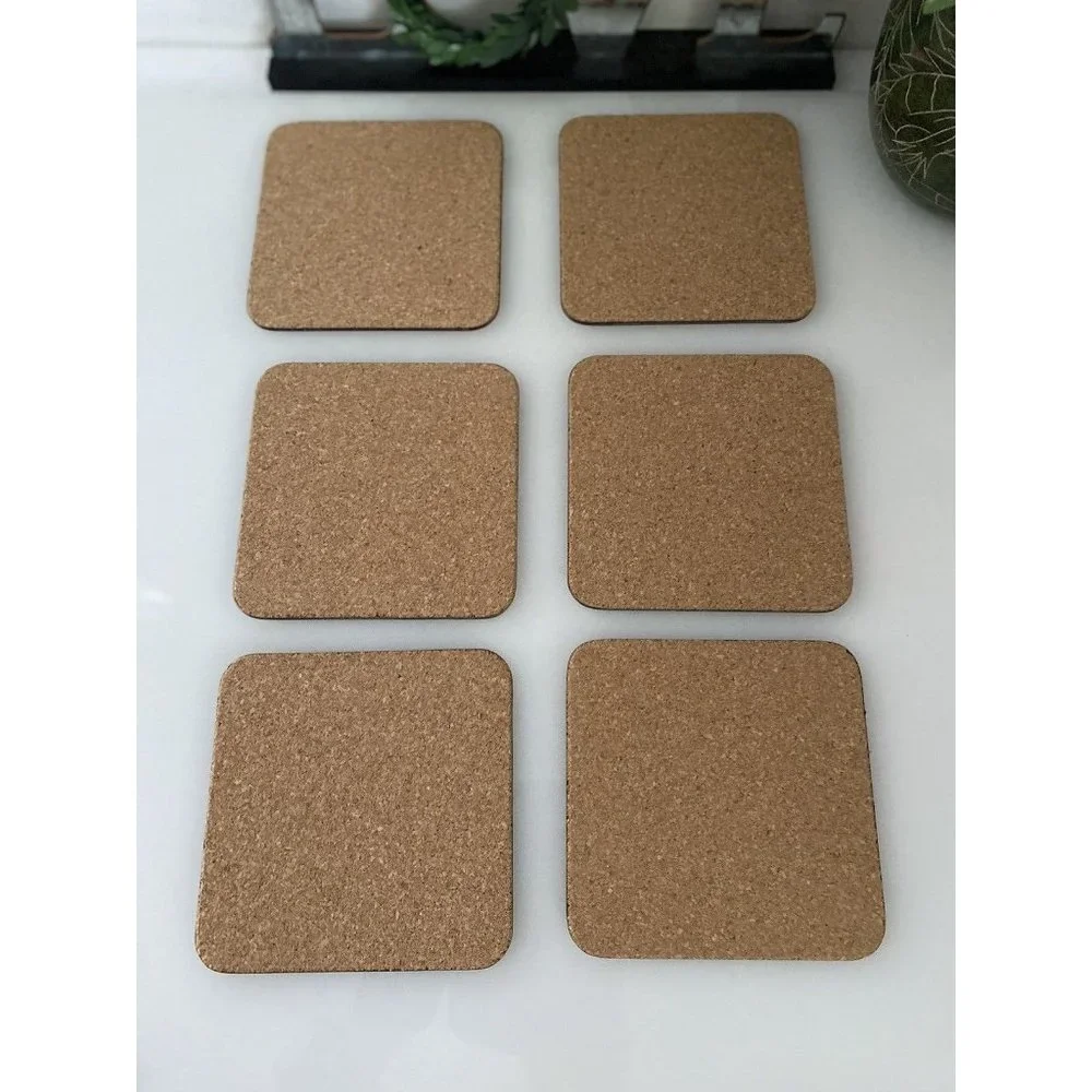 Vintage Royal Worcester Evesham Cork Backed Coasters Set Of 6 In Box 4.25